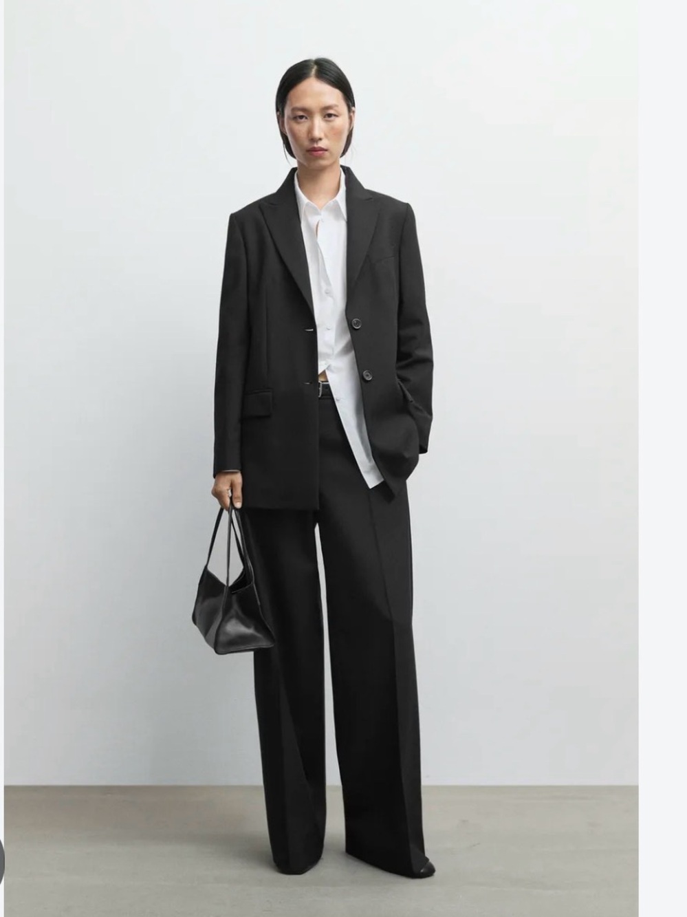 STRAIGHT WOOL-BLEND BLAZER ZW COLLECTION